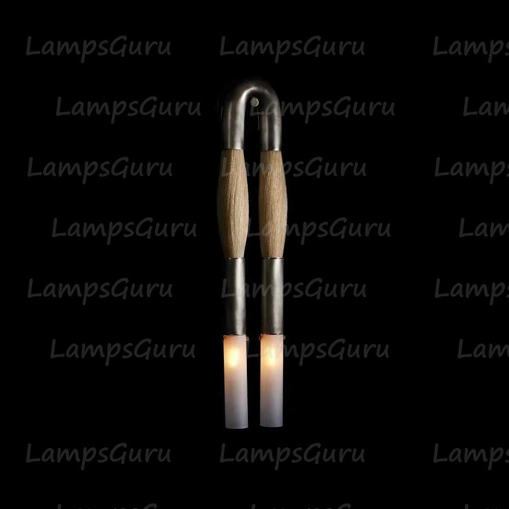 Double Head Antonia Horsehair Sconce