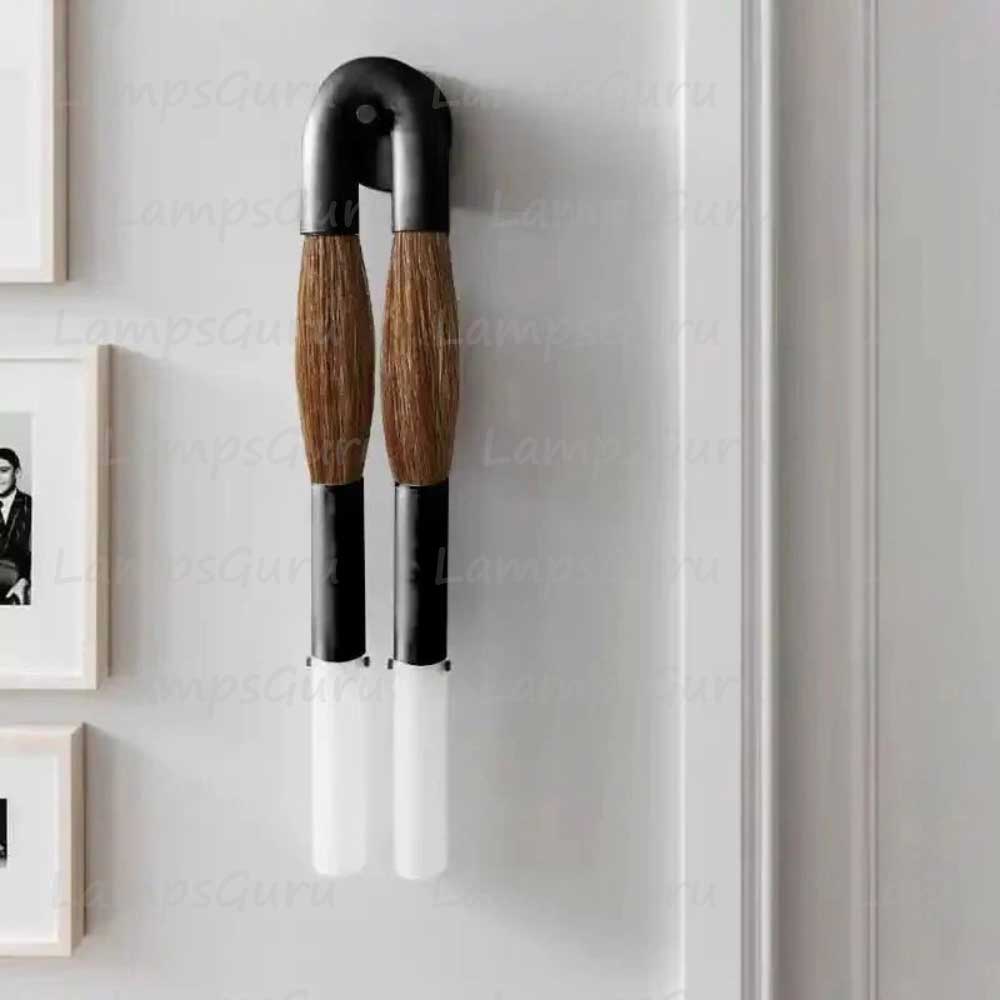 Double Head Antonia Horsehair Sconce