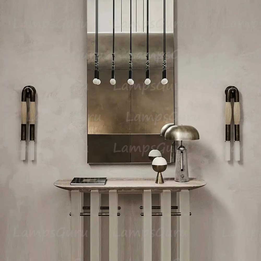 Double Head Antonia Horsehair Sconce
