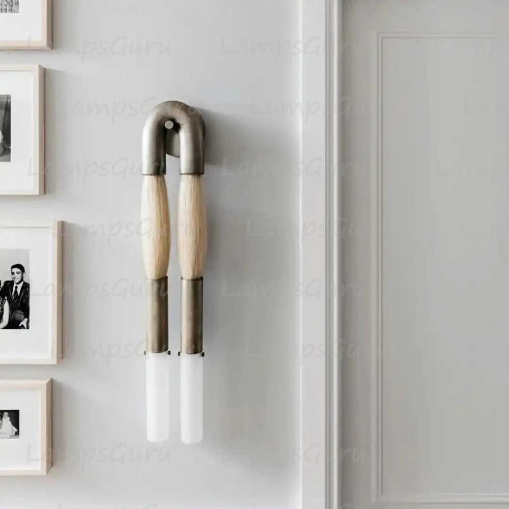 Double Head Antonia Horsehair Sconce