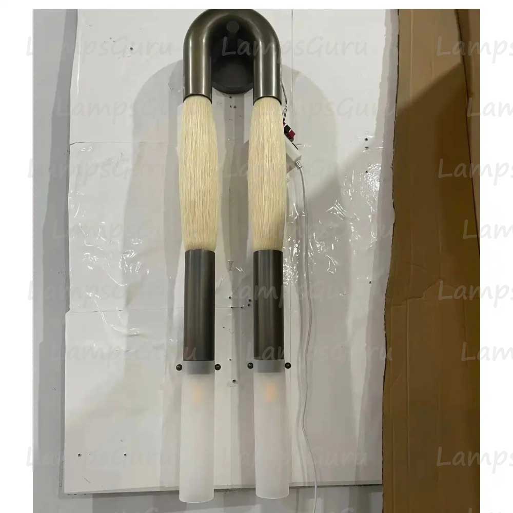 Double Head Antonia Horsehair Sconce