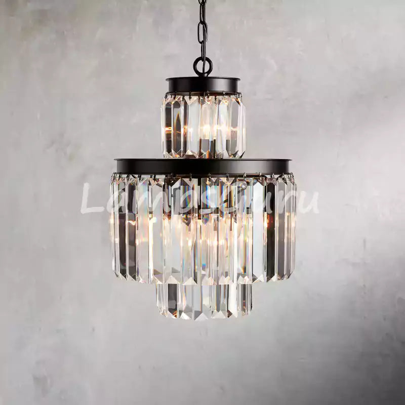 LG Leylanga Tiered Round Crystal Chandelier Lighting
