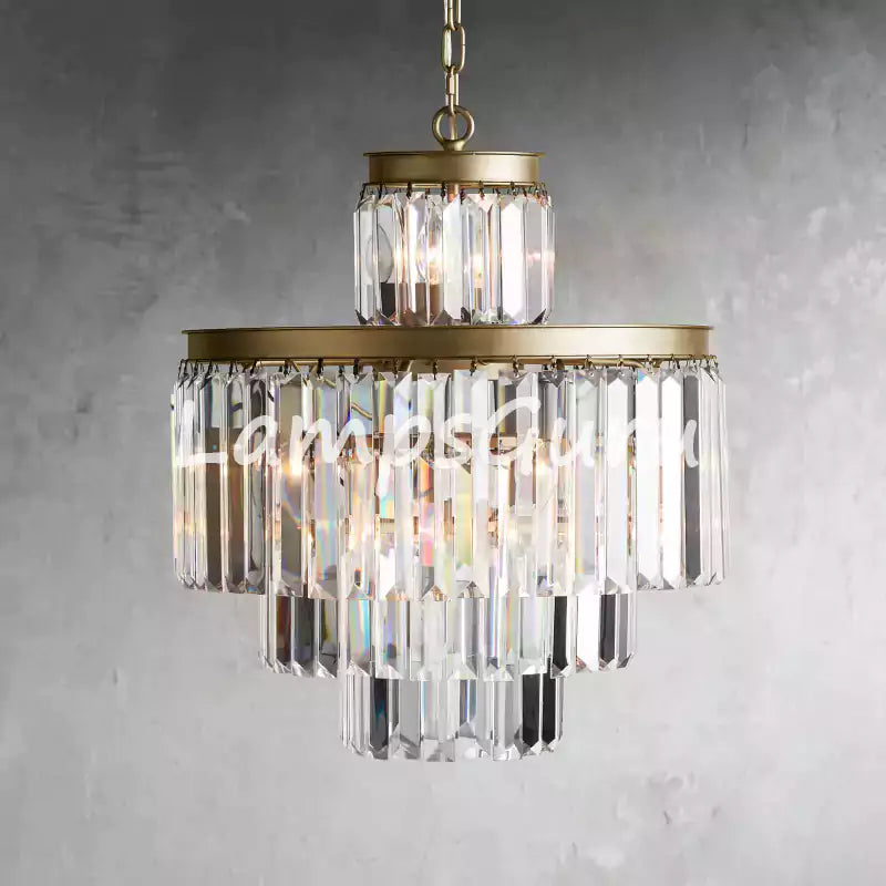 LG Leylanga Tiered Round Crystal Chandelier Lighting