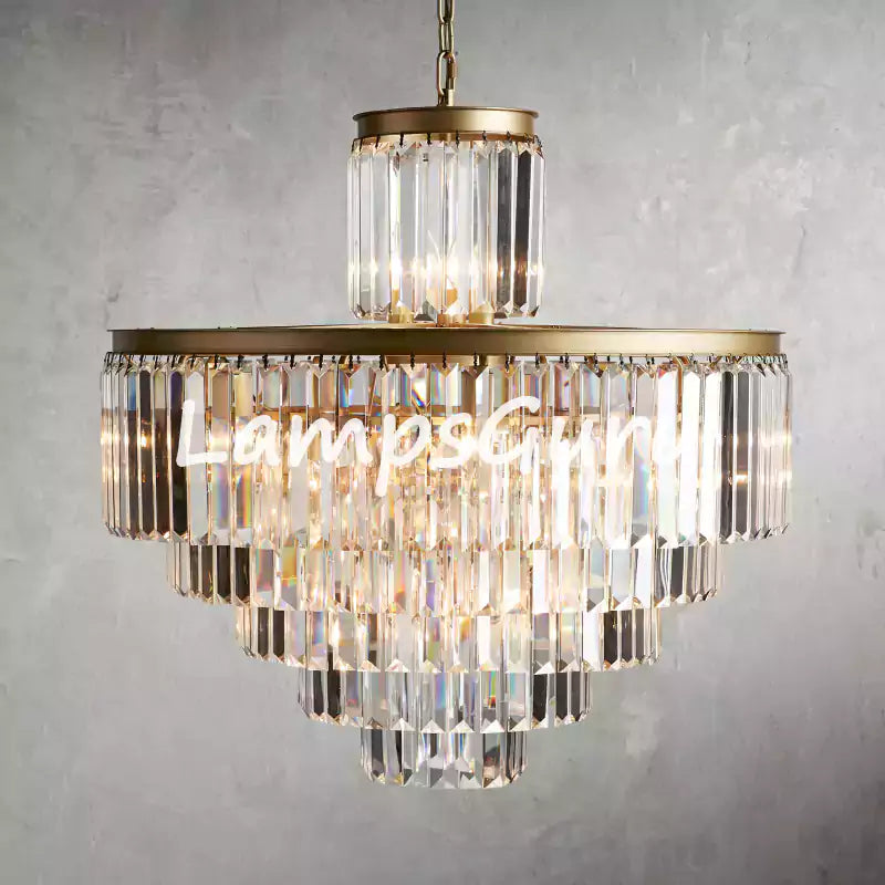 LG Leylanga Tiered Round Crystal Chandelier Lighting