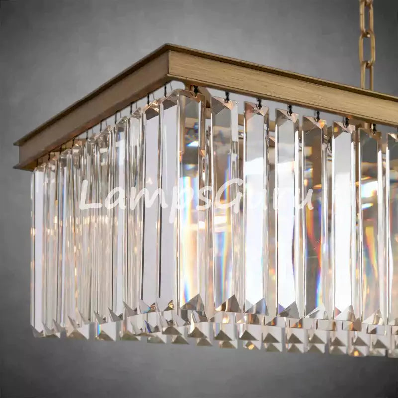 LG Leylanga Rectangular Crystal Chandelier 60''72''