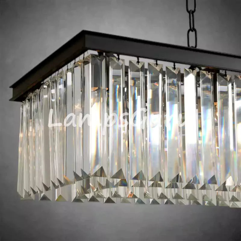LG Leylanga Rectangular Crystal Chandelier 60''72''
