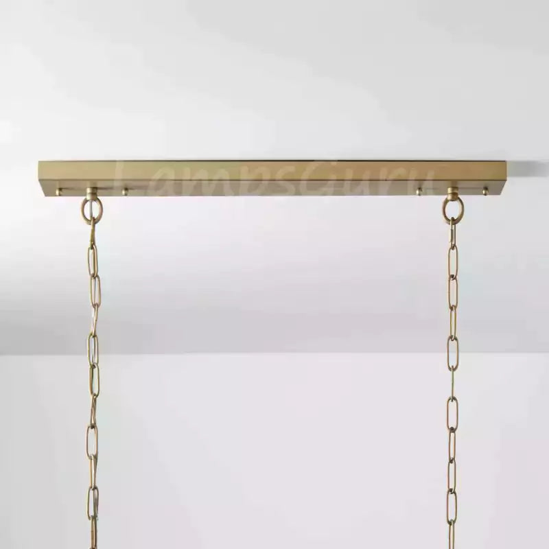 LG Leylanga Tiered Rectangular Crystal Chandelier