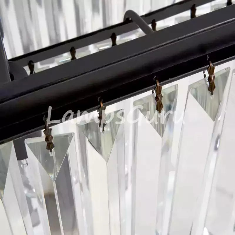 LG Leylanga Tiered Rectangular Crystal Chandelier