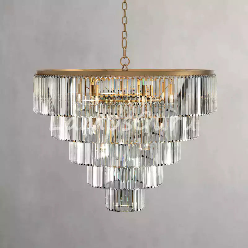 LG Leylanga Tiered Round Crystal Chandelier