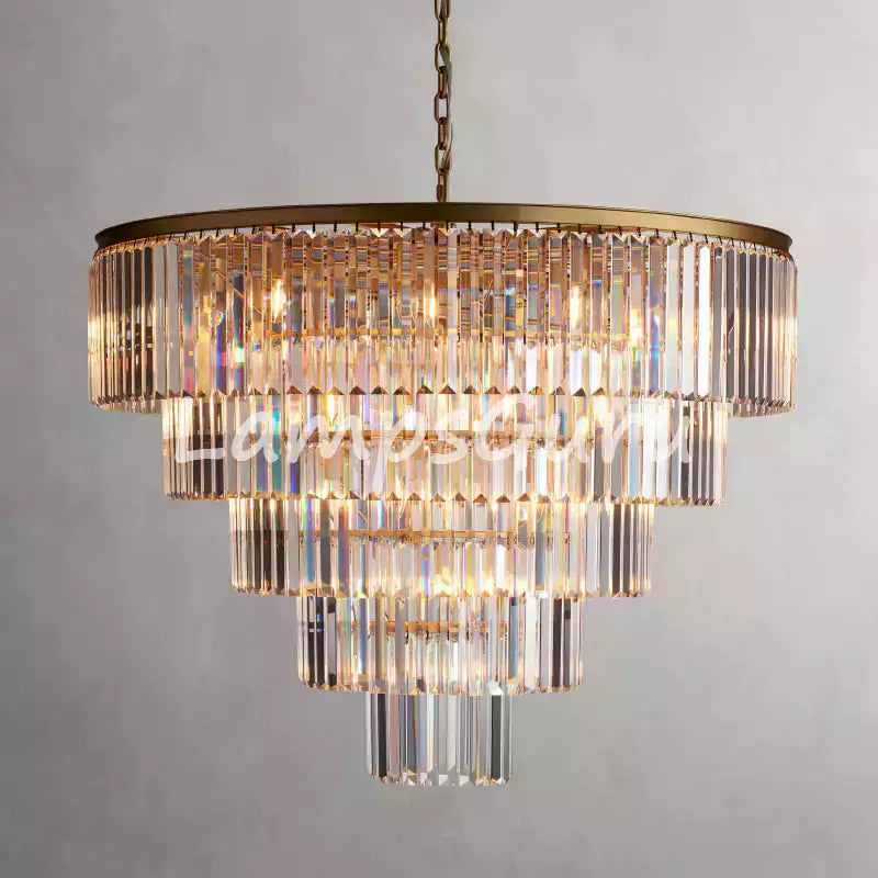 LG Leylanga Tiered Round Crystal Chandelier