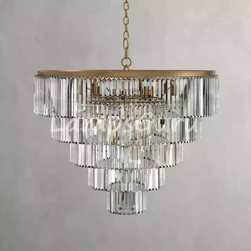 LG Leylanga Tiered Round Crystal Chandelier