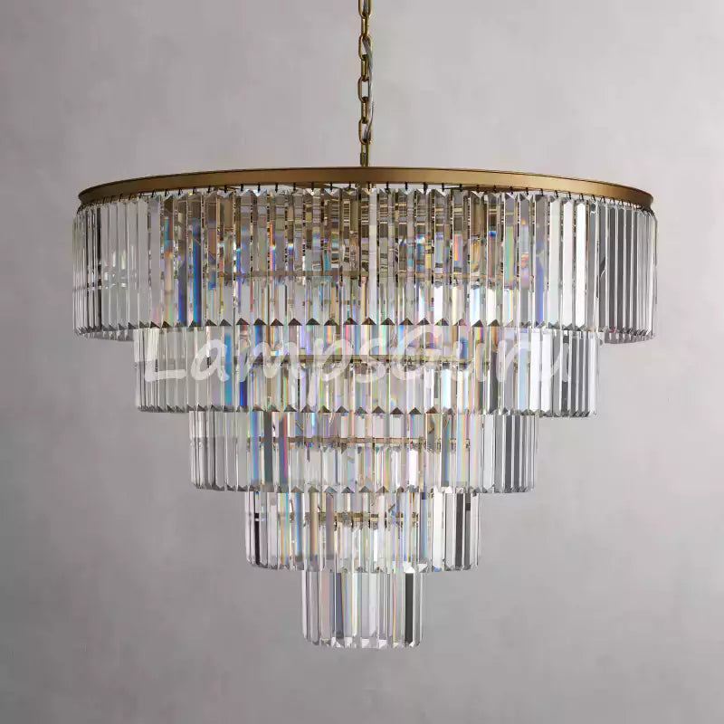 LG Leylanga Tiered Round Crystal Chandelier