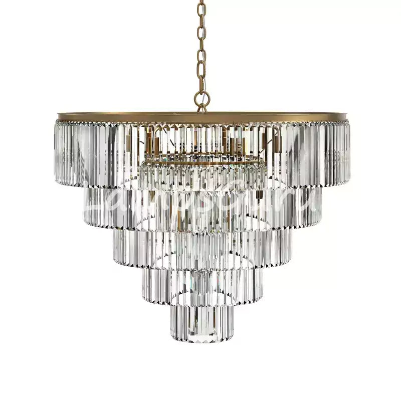 LG Leylanga Tiered Round Crystal Chandelier
