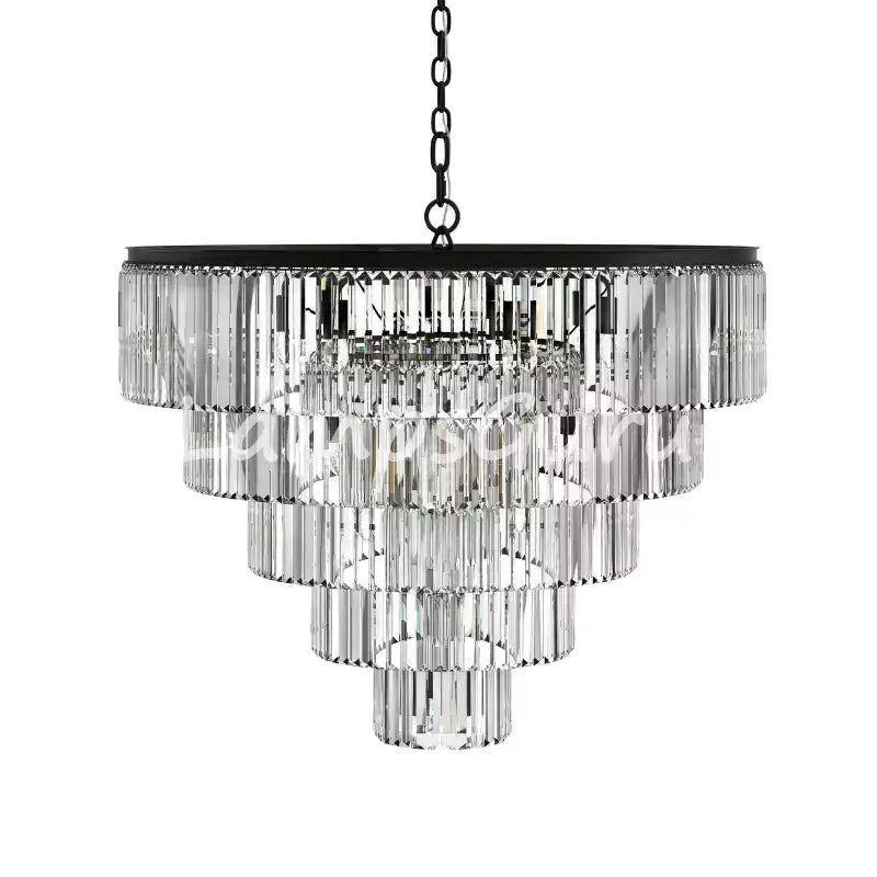 LG Leylanga Tiered Round Crystal Chandelier