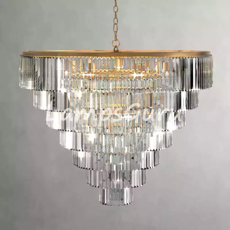 LG Leylanga Tiered Round Crystal Chandelier