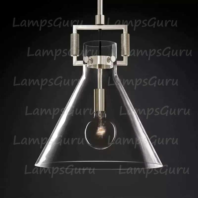 Machinista Glass Funnel Pendant Light