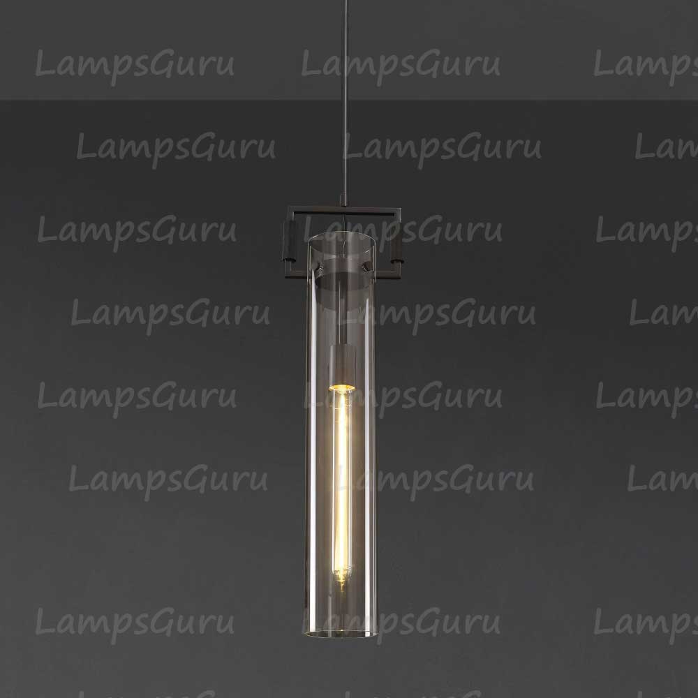 LG Machine Glass Cylinder Pendant