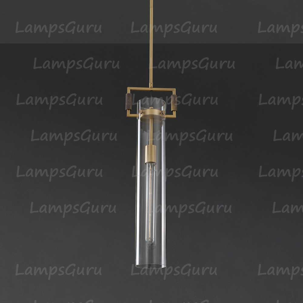 LG Machine Glass Cylinder Pendant