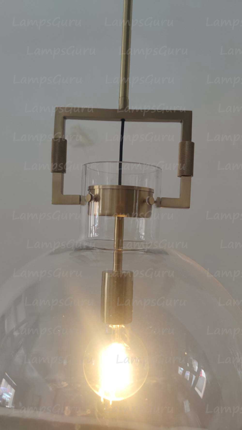 LG Machine Glass Globe Pendant
