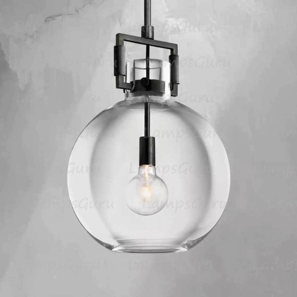 LG Machine Glass Globe Pendant