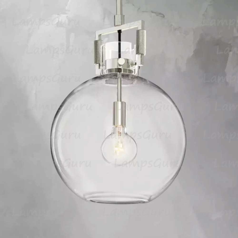 LG Machine Glass Globe Pendant