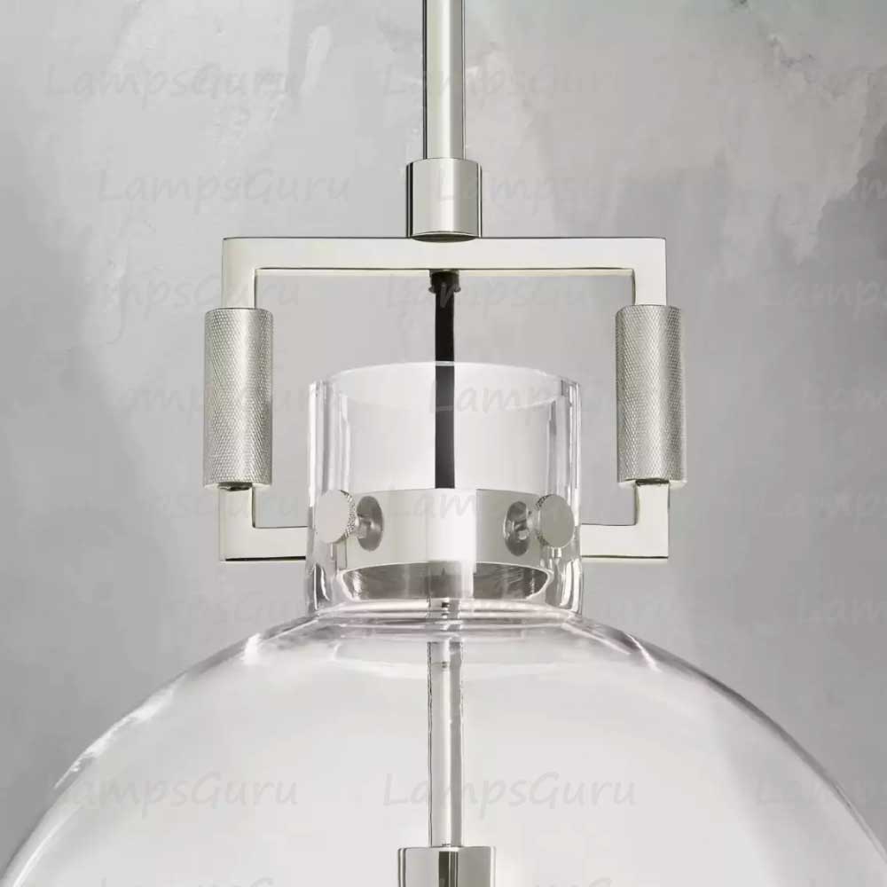 LG Machine Glass Globe Pendant