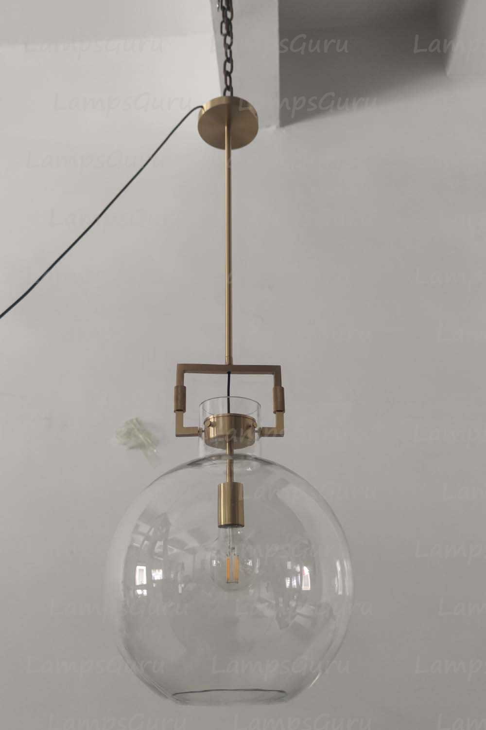LG Machine Glass Globe Pendant