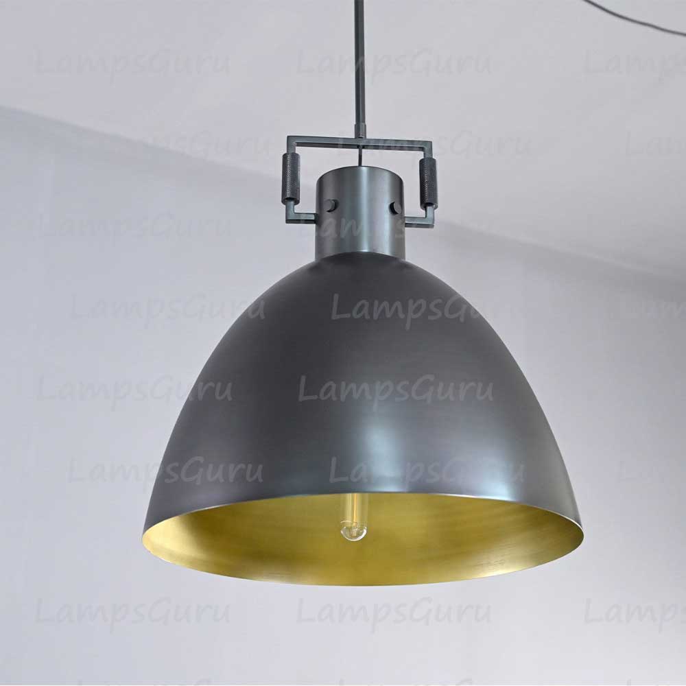Machinista Metal Cloche Pendant Light