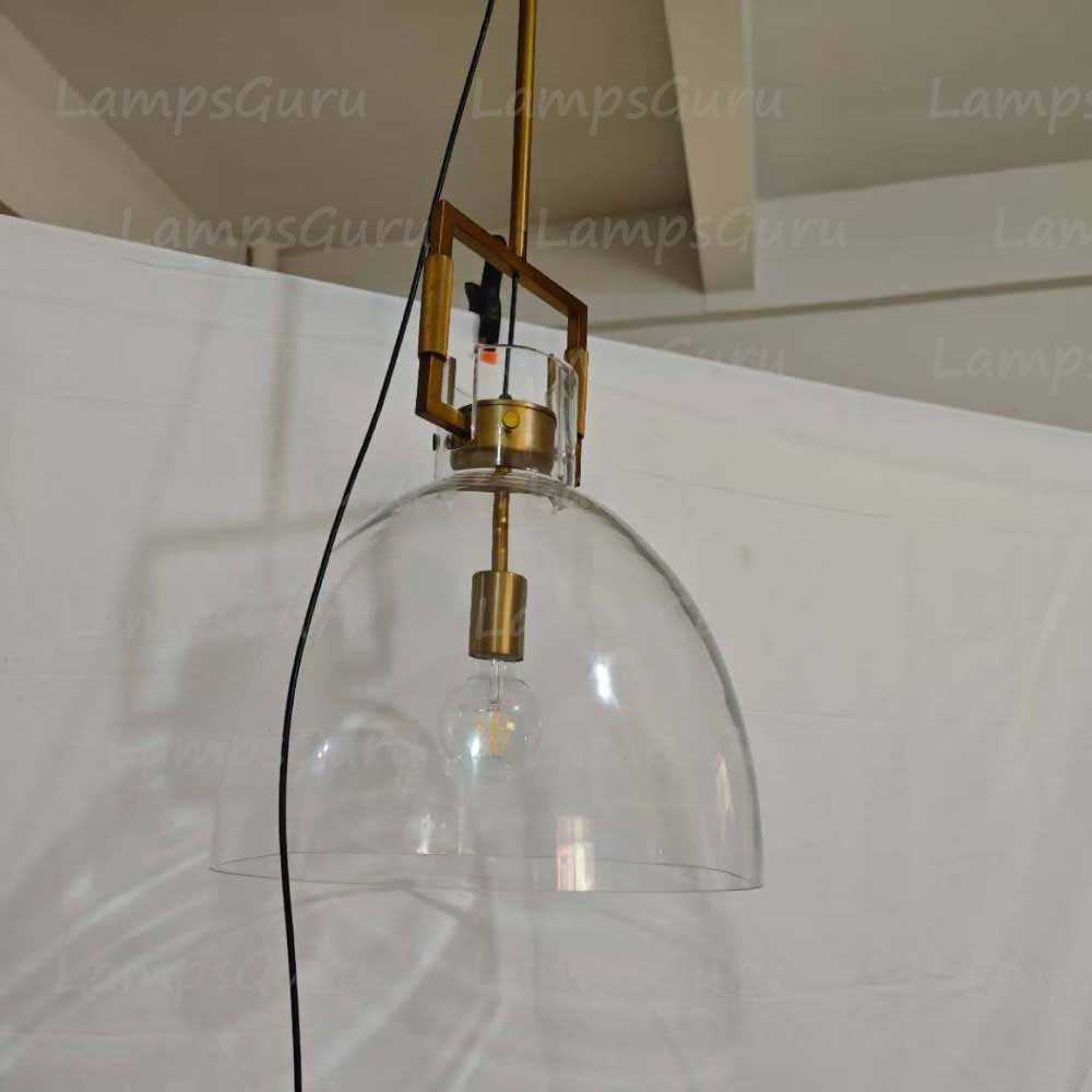 Machinista Glass Cloche Pendant Light