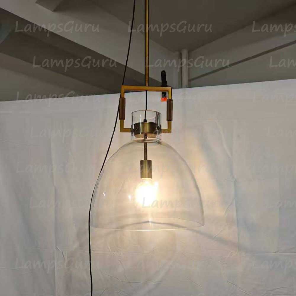 Machinista Glass Cloche Pendant Light