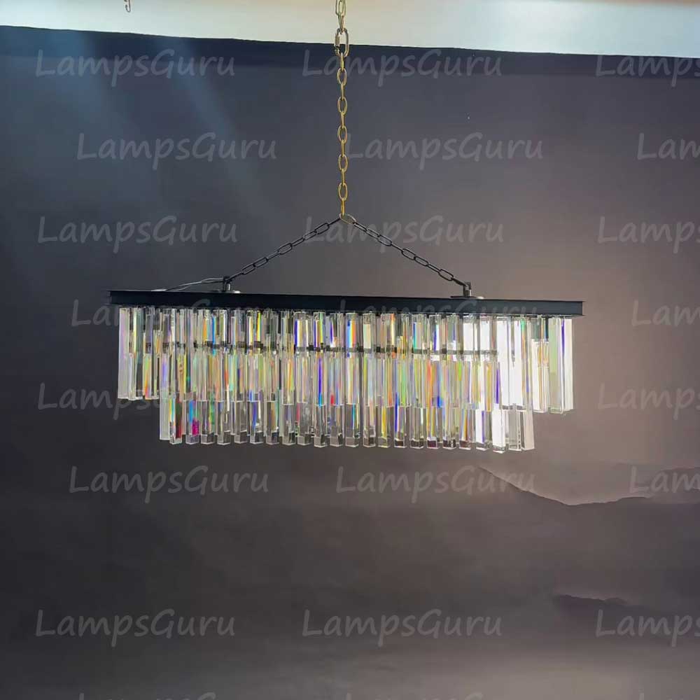 LG Odon Rectangular Chandelier 40"