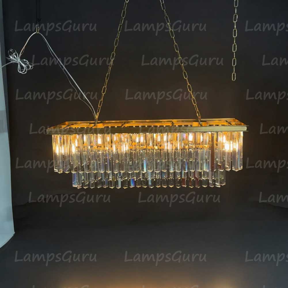 LG Odon Rectangular Chandelier 40"