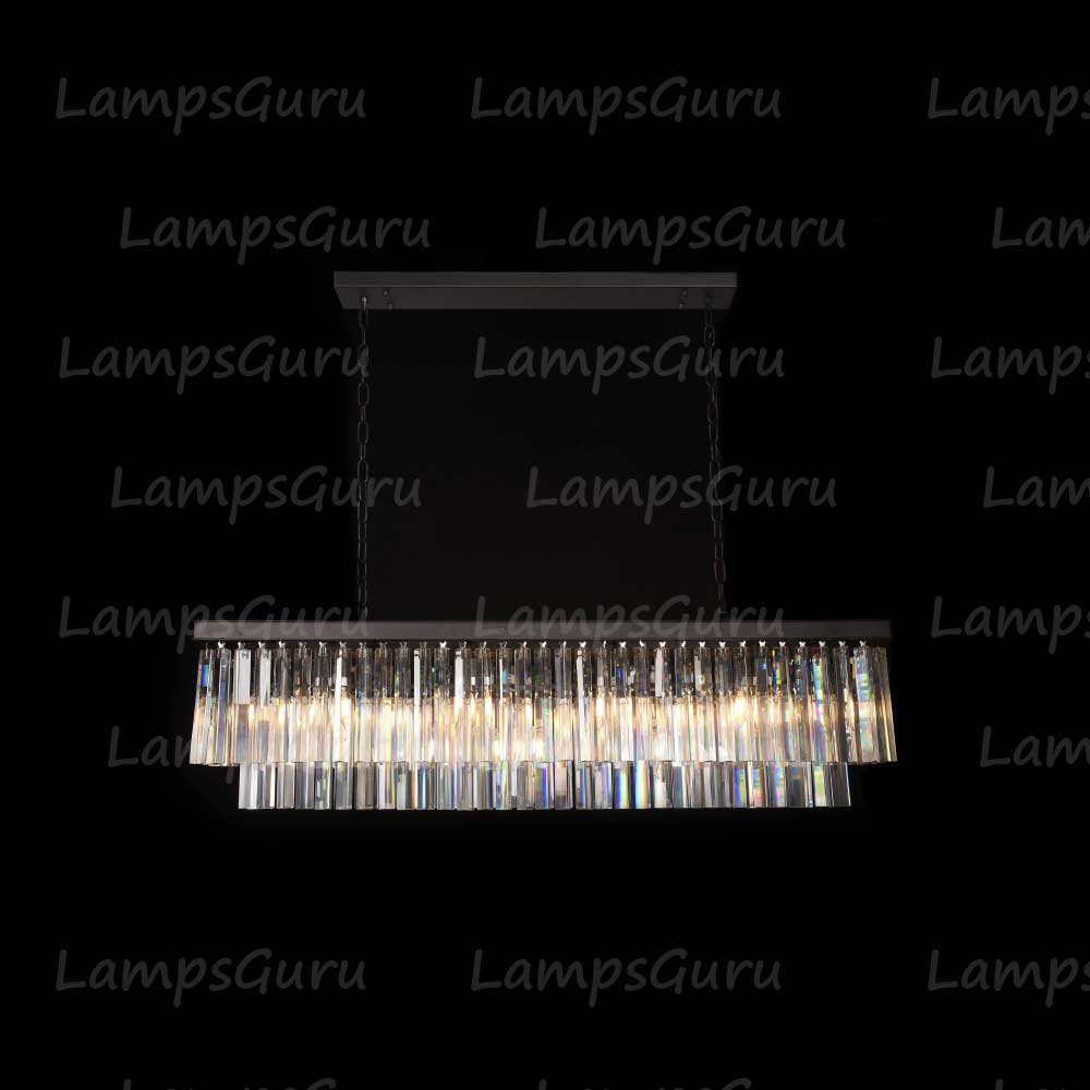 LG Odon Rectangular Chandelier 49"