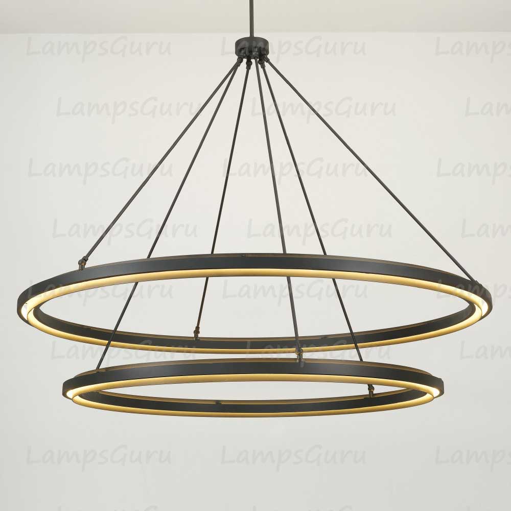 Peraltas Two-Tier Round Chandelier 60"