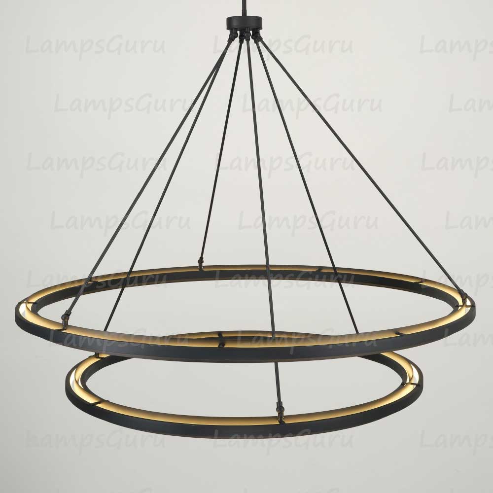 Peraltas Two-Tier Round Chandelier 60"