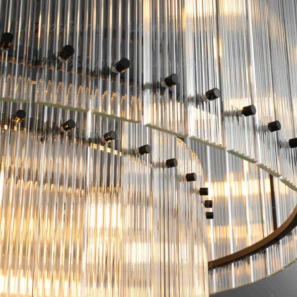 San Marcon Two Tier Round Chandelier 37"
