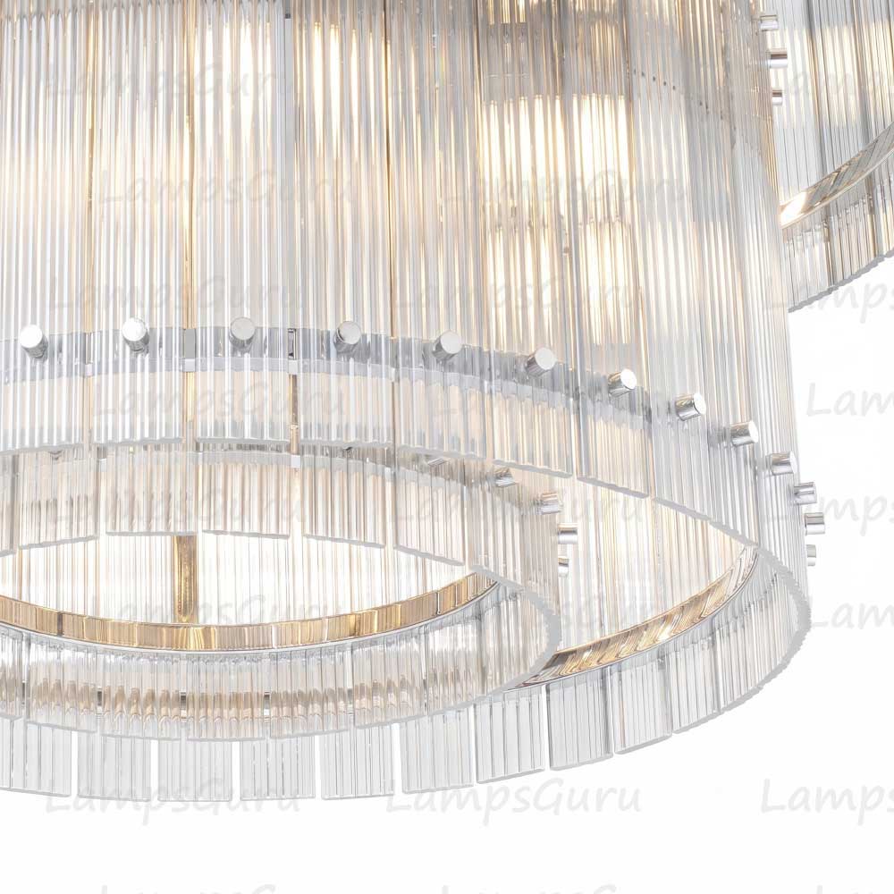 San Marcon Two Tier Round Chandelier 37"