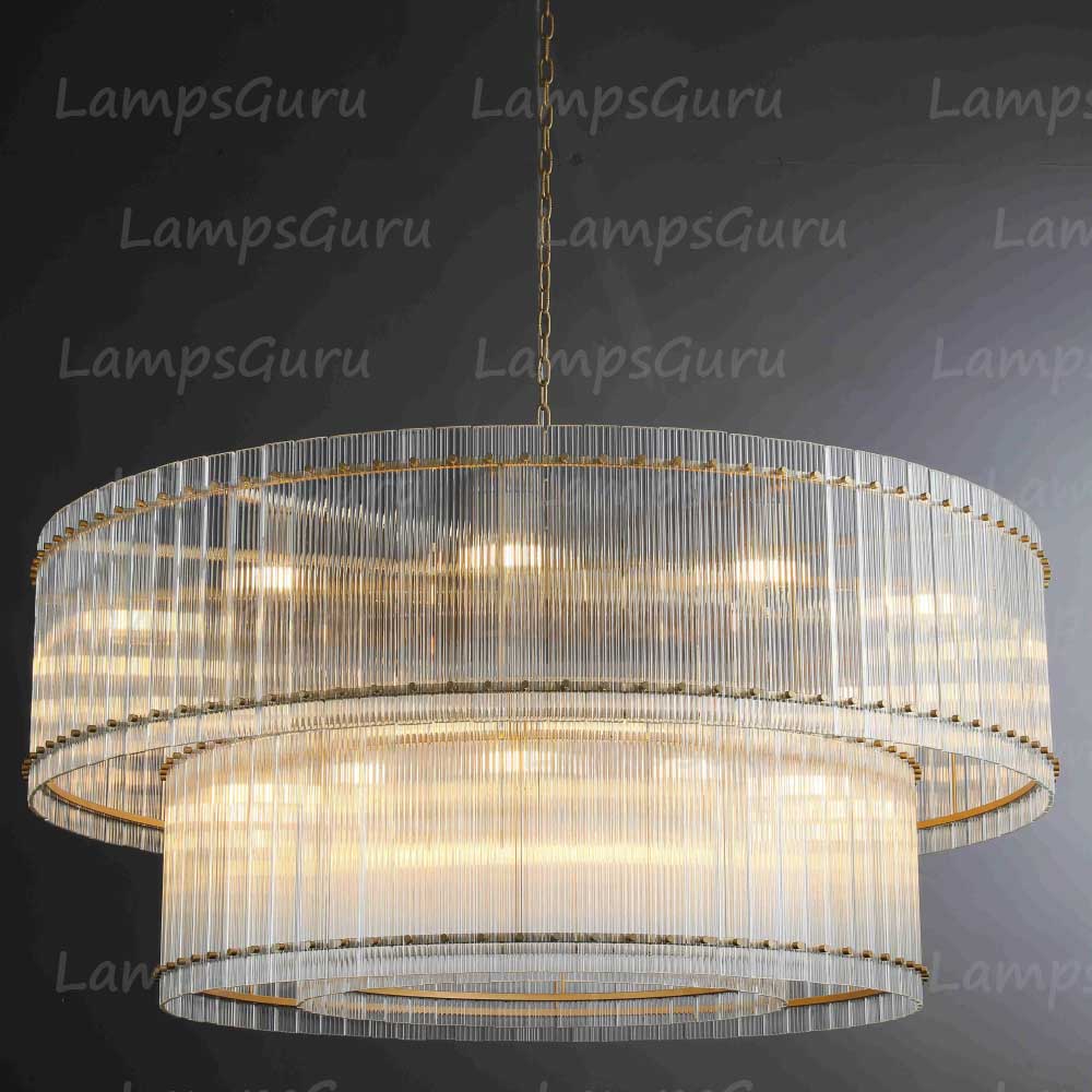 San Marcon 2 Tier Round Chandelier 60"
