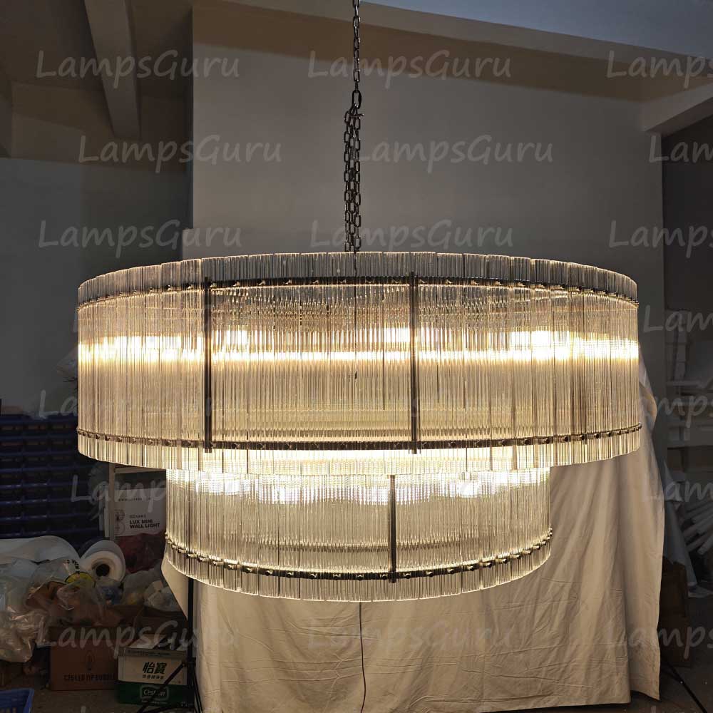 San Marcon 2 Tier Round Chandelier 60"
