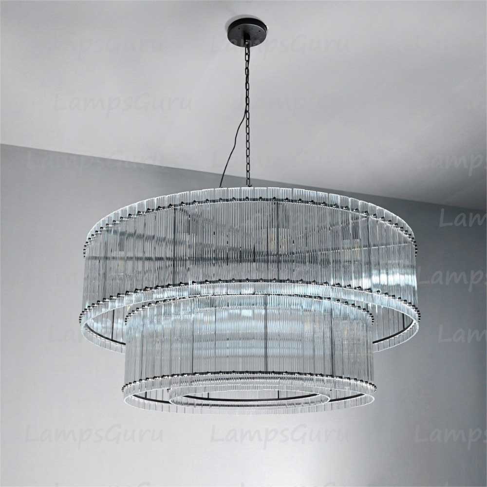 San Marcon 2 Tier Round Chandelier 60"