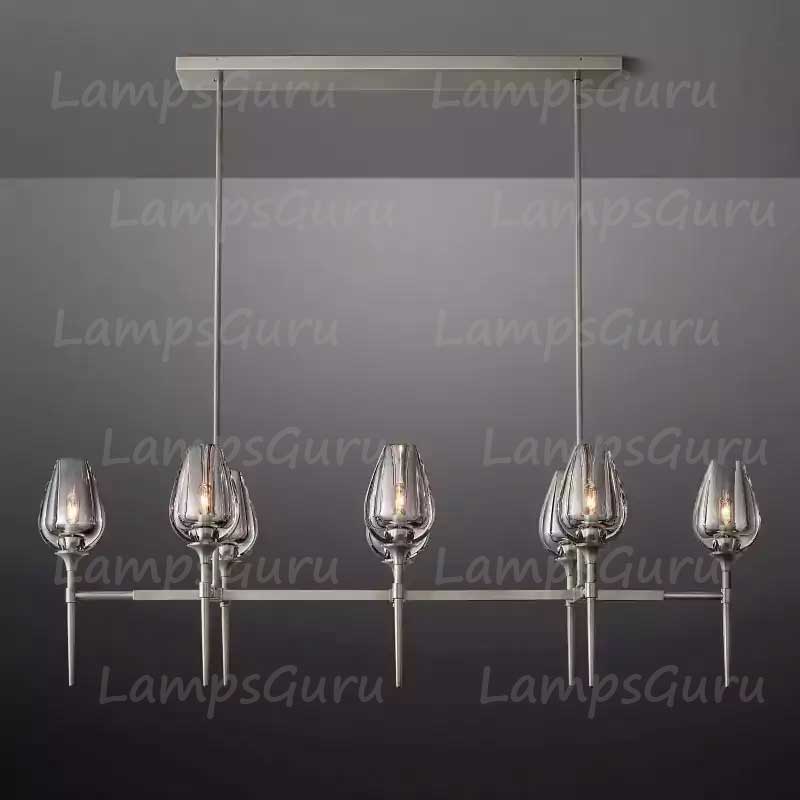 Tulipe Linear Chandelier 52"