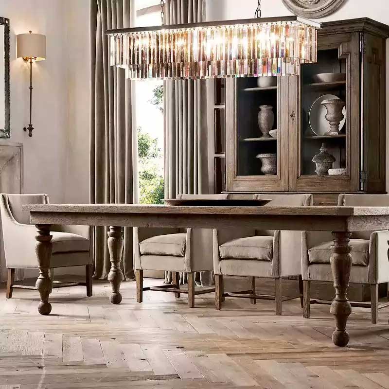 1920s Odena Rectangular Chandelier 59"