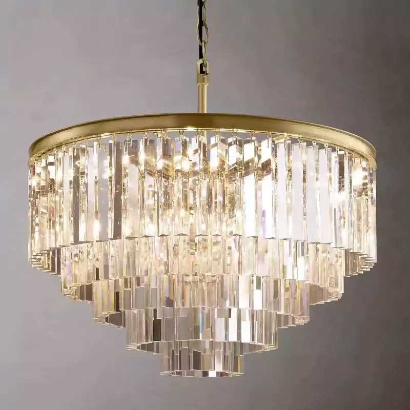 1920s Odena Round Chandelier 32"