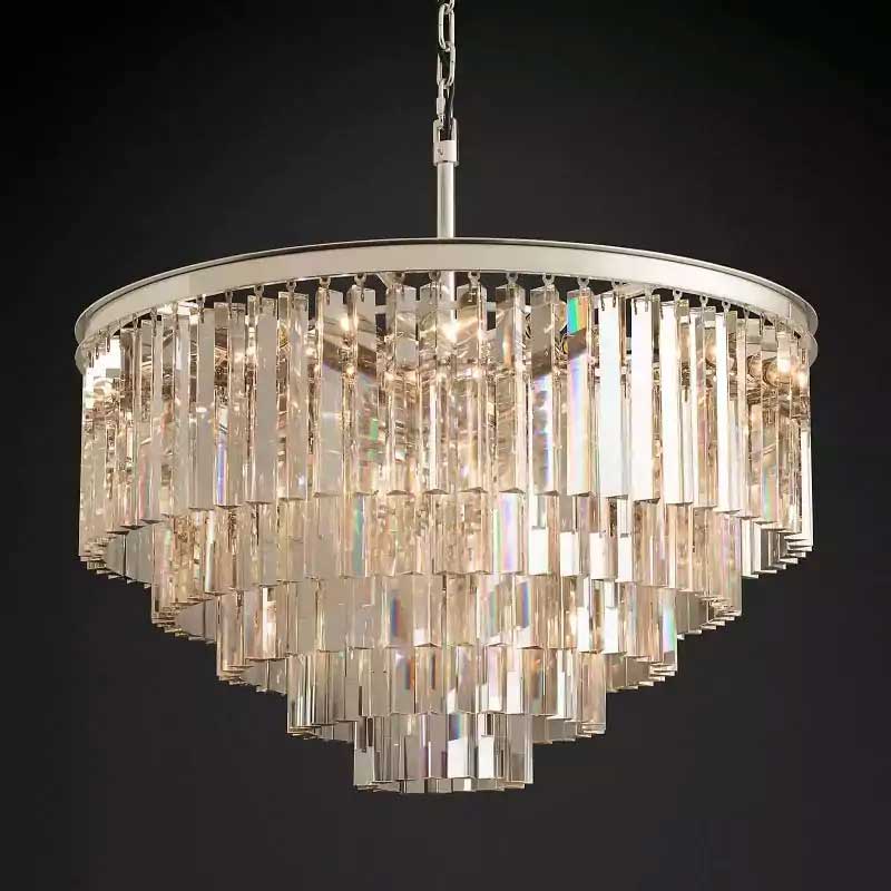 1920s Odena Round Chandelier 32"