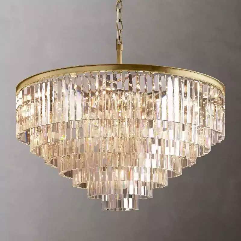 1920s Odena Round Chandelier 44"