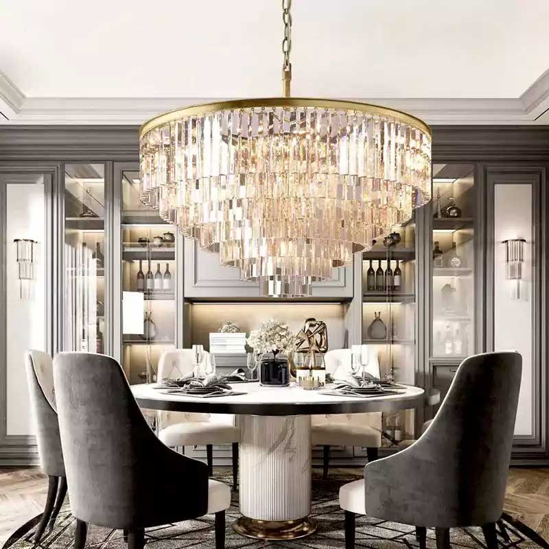 1920s Odena Round Chandelier 44"