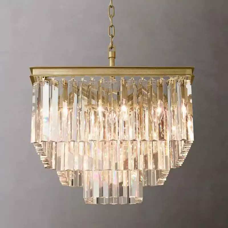 1920s Odena Square Chandelier 22"