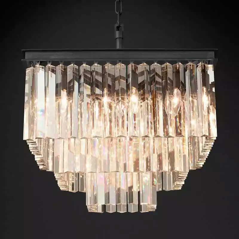 1920s Odena Square Chandelier 22"