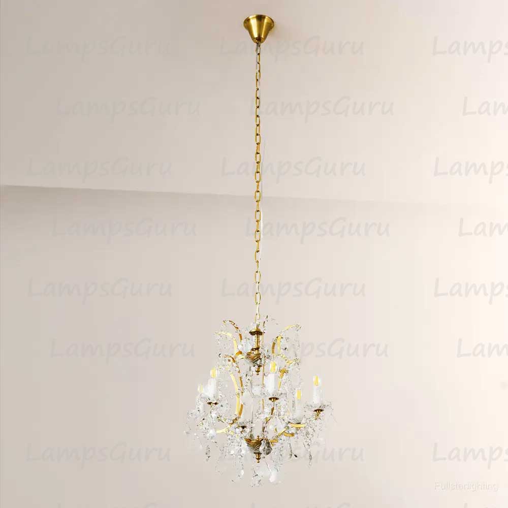LG Rococon Crystal Round Chandelier 18"