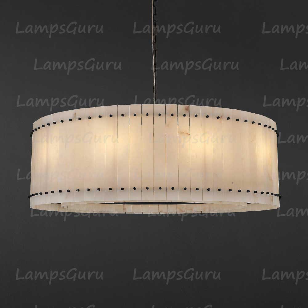 LG San Marko 48 Inch Alabaster Round Chandelier